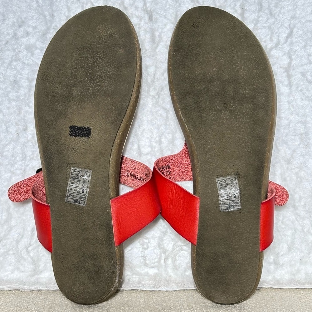 Blowfish Womens Red Thong Buckle/Strap Slip Resistant Casual Sandal Shoes SZ 9 - Picture 8 of 11